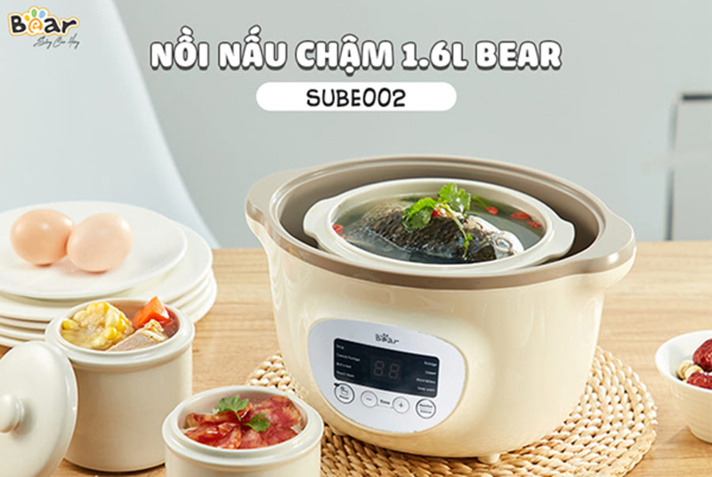 nồi nấu chậm bear 1.6l sube002