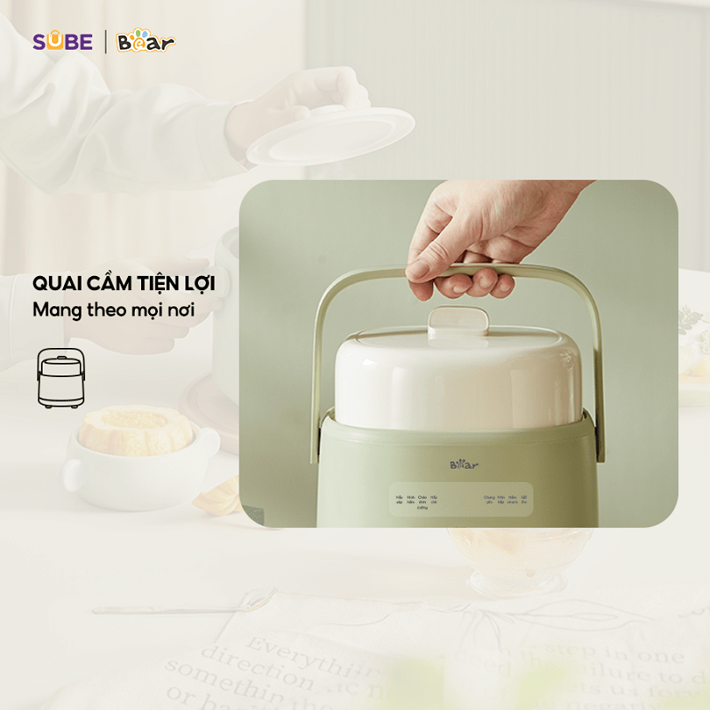 Nồi nấu chậm SC-4H10E thiết kế tỉ mỉ trong từng chi tiết Thiết kế tỉ mỉ trong từng chi tiết