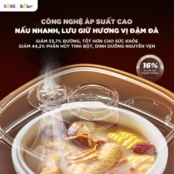 Nồi nấu chậm Bear 2.5L SC-5H25M34 - Ảnh 11