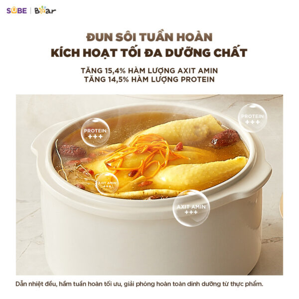 Nồi nấu chậm Bear 2.5L SC-5H25M34 - Ảnh 12