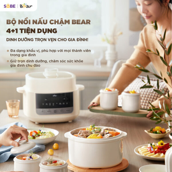 Nồi nấu chậm Bear 2.5L SC-5H25M34 - Ảnh 15
