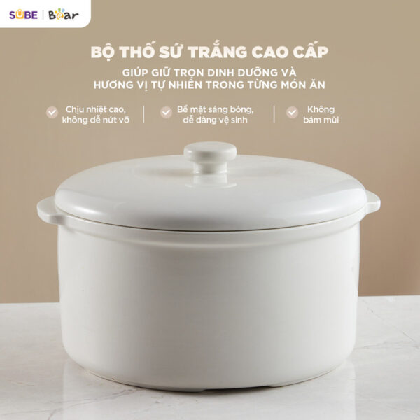 Nồi nấu chậm Bear 2.5L SC-5H25M34 - Ảnh 20