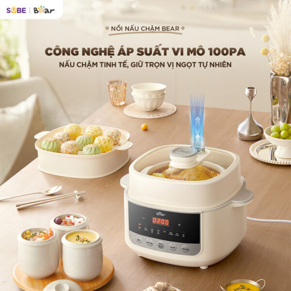 Nồi nấu chậm Bear 2.5L SC-5H25M34 - Ảnh 8
