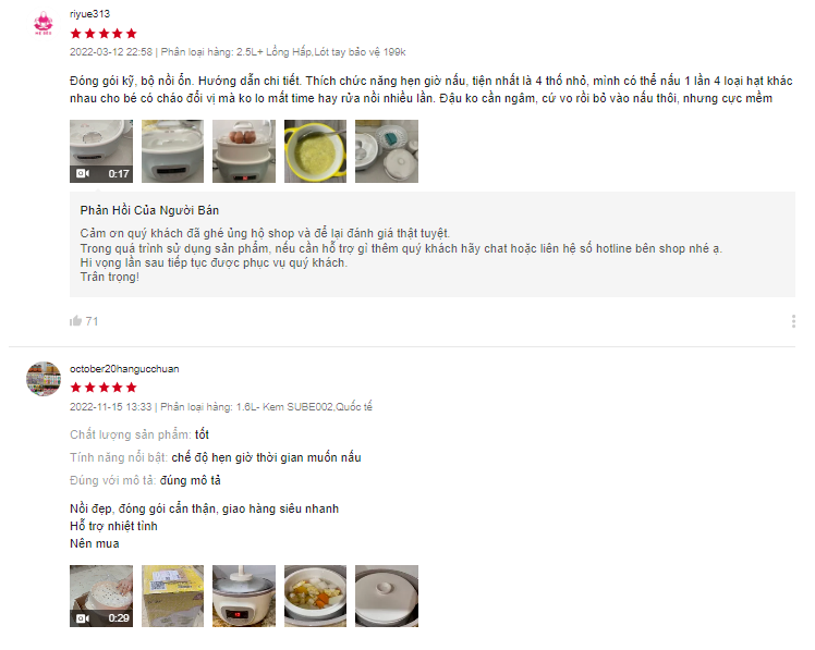 nồi nấu chậm Bear 2.5l SUBE003