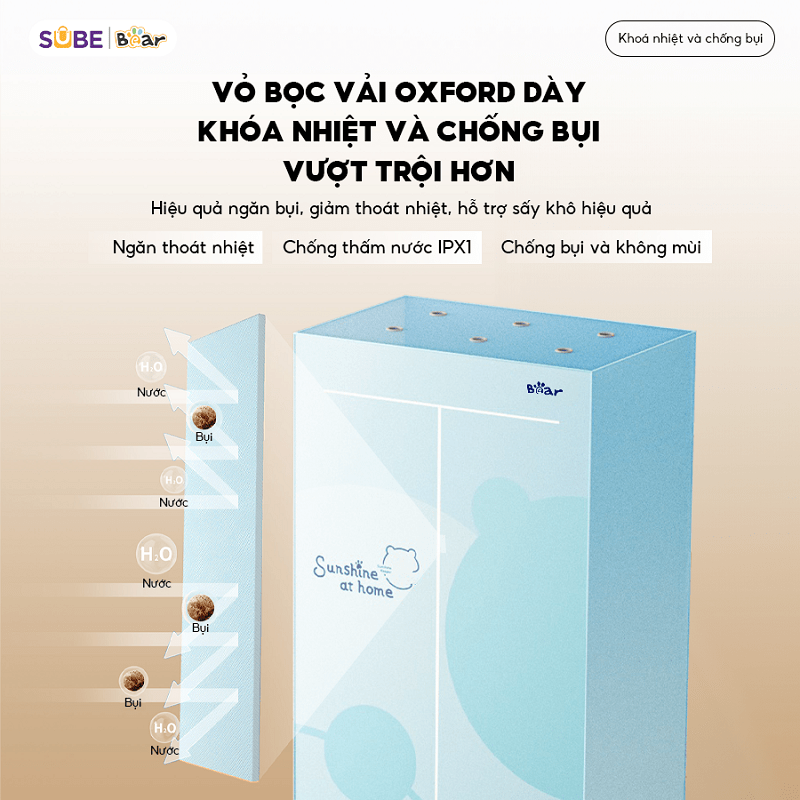Vải bọc tủ sấy bằng chất liệu Oxford
