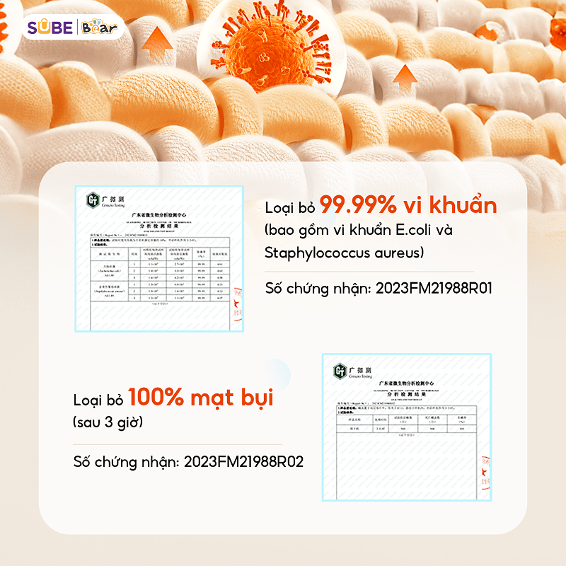 Tủ sấy quần áo Bear PCD-4H12G loại bỏ 99,99% vi khuẩn